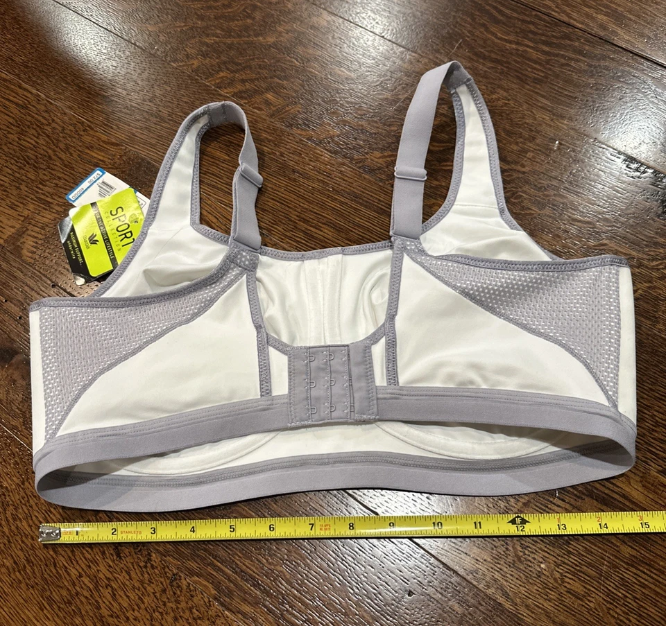 NWT! Wacoal bra 40DDD High Impact Underwire Sports Bra style 855229 White - Image 4 of 4