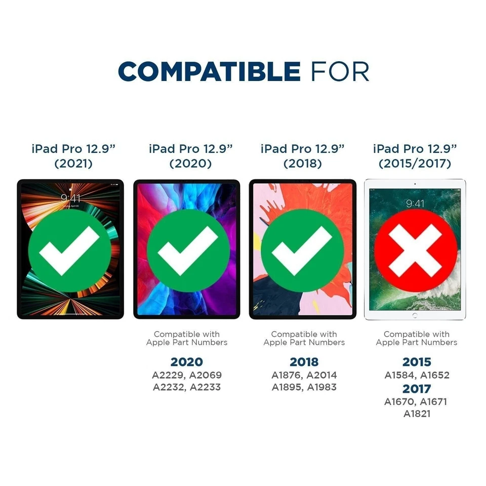 Tech Armor Matte Film Screen Protector for iPad Pro 12.9 2022, 2021 - 2 Pack - Image 2 of 4