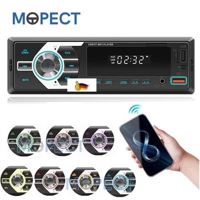 1DIN Autoradio Mit Bluetooth Type-C BT USB TF Freisprech SD AUX-IN FM MP3 Player - Bild 1 von 4