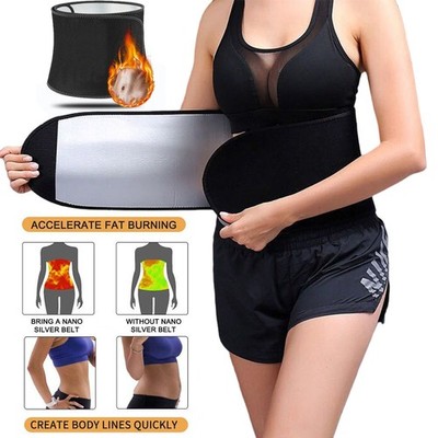 Men Waist Trimmer Belt Sweating Wrap Tummy Stomach Weight Loss Fat Burner Slim