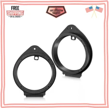 NuIth Aftermarket Front & Rear Door Speaker Adapter Spacer Ring for GM Black