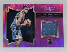 2015-16 Panini Select Karl Anthony Towns Purple /99 Rookie Patch RC
