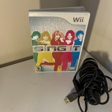 Disney Sing It (Nintendo Wii, 2008) COMPLETE w/ Mic Microphone