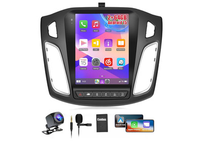 Android 15 Car Radio for Ford Focus 2012-2018 - 2GB+64GB Vertical Touchscreen