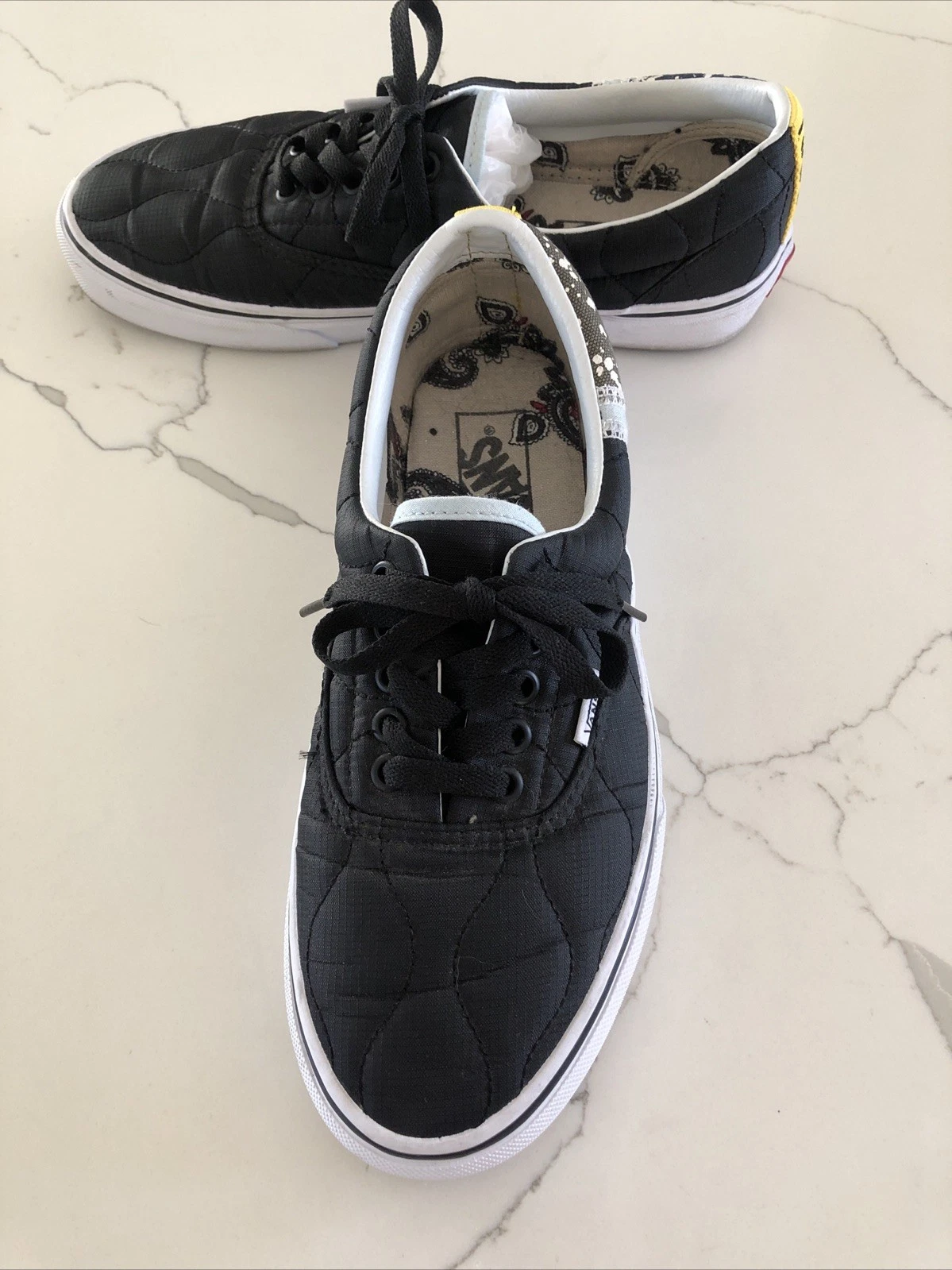 Sneakers unisex Vans 1966 logo testurizzato trapuntato nero uomo tg7 5 donna tg9