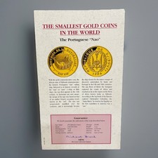 1996 Djibouti 250 Francs - 1.3 g - 24ct (999) Gold Coin - Portuguese Não - COA 4354.97 per troy oz