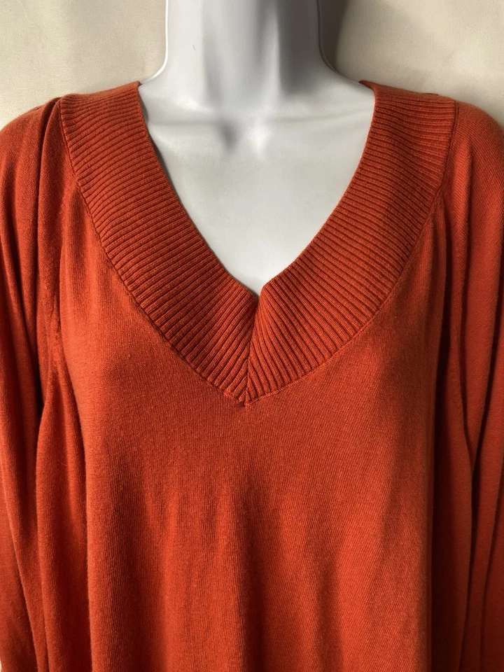 Suéter feminino J. JILL escolha abóbora tamanho 3X outono carreira escritório desgaste outono - Imagem 3 de 4