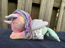 Paper Bird Crafts OOAK Artist Made Mercora Mermaid Unicorn Plush With Tutu