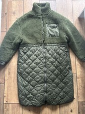 Ladies Primark Viral Borg Coat Size M 12-14 Worn Once