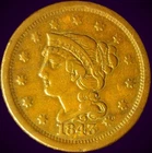 Photo of a 1843-P Large Cent from an eBay listing that sold on Jul 22, 2026