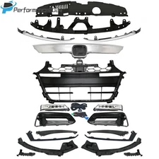 Chrome Grille Mesh Molding Fog lights Bezel For Accord Sport 2018-2020 18PC