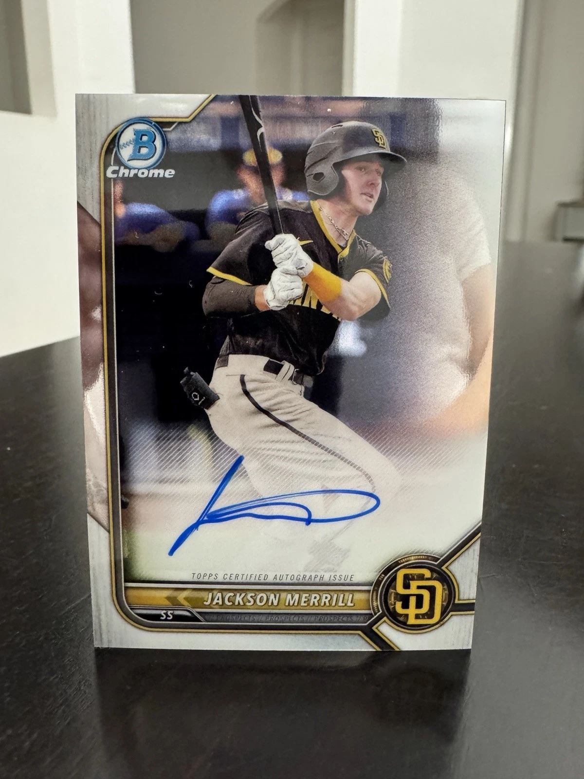 2022 Jackson Merrill Bowman Chrome Prospect Auto San Diego Padres #CPA-JME
