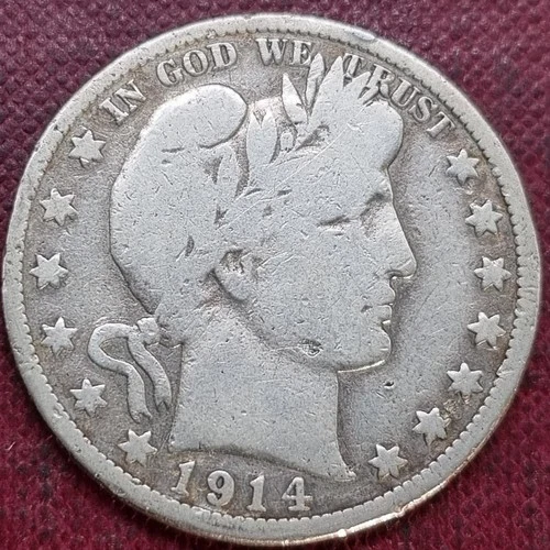 1914 P Barber Half Dollar 50c Better Grade Philadelphia KEY DATE #99639