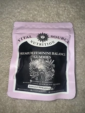Vital Source Nutrition Premium Feminine Balance Gummies 60 Gummies Exp 02/2027