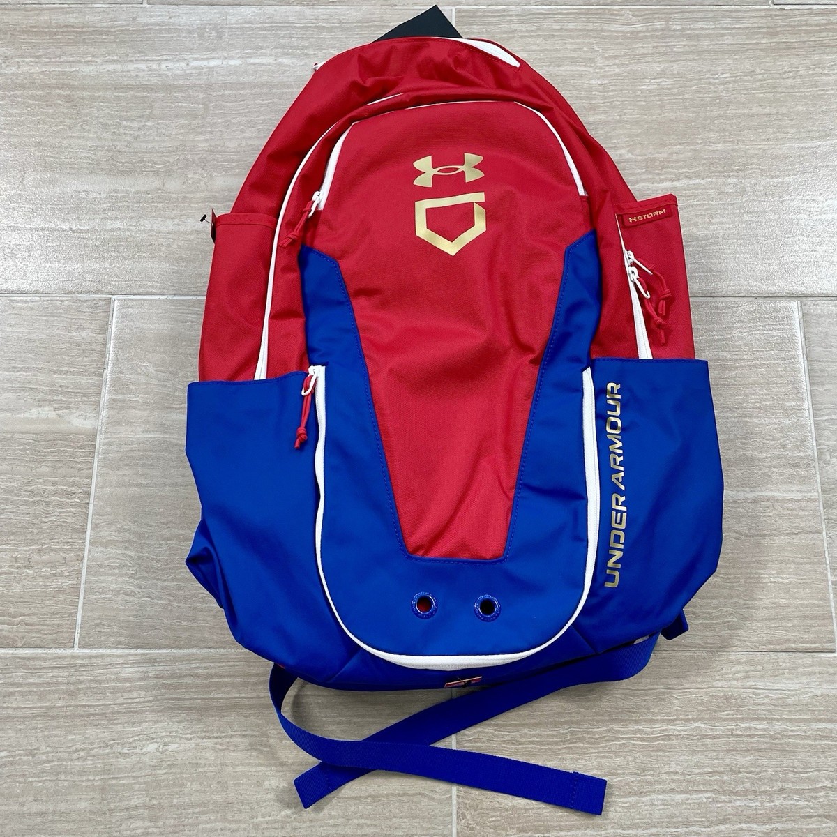 Under Armour UA Storm Yard 2.0 Baseball Backpack Bag NWT Red White