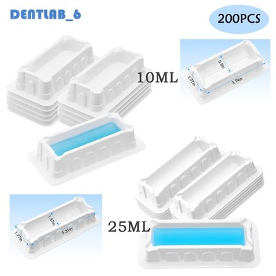 10ml/25mL 200pcs Reagent Reservoir PS Non-Pyrogenicfor 8-Channel Pipette