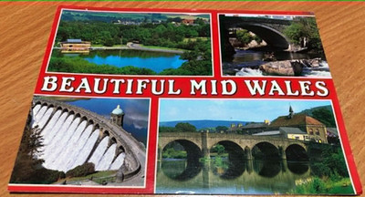 Beautiful Mid Wales Postcard - Post Dated 16th June 1993 - Post Card UK