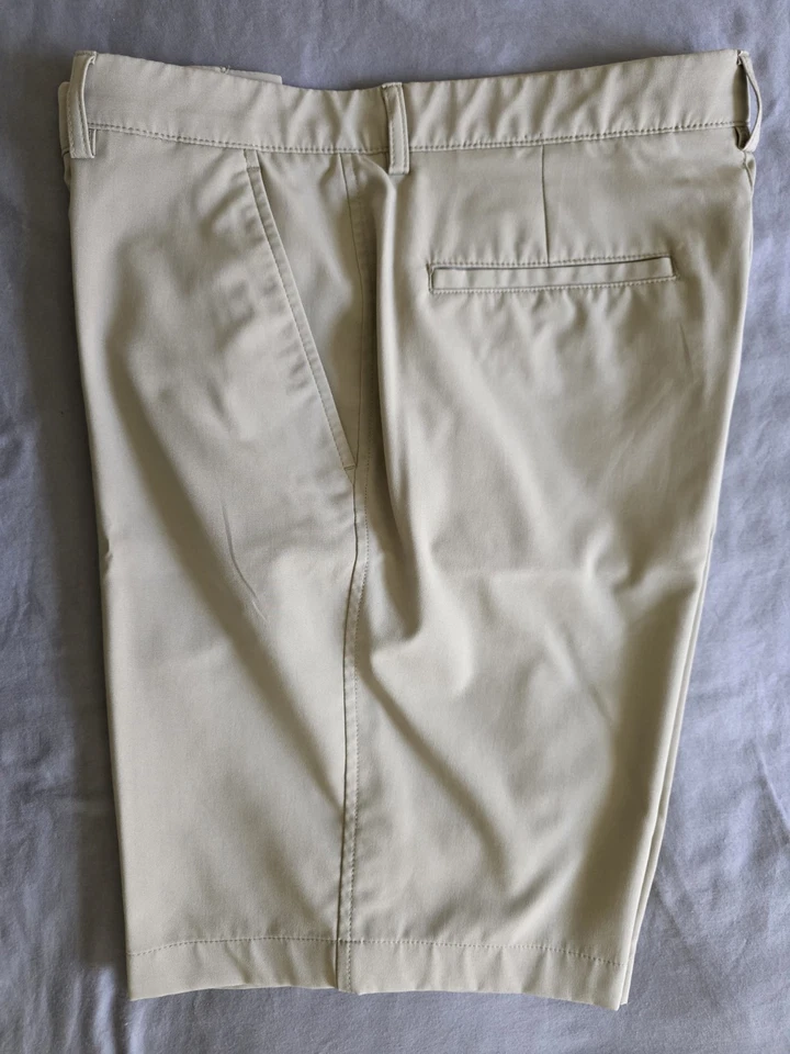 Jack Nicklaus 34 хаки мужской плоский передний грузовой полиэстер новый без ярлыка. - Изображение 2 из 4