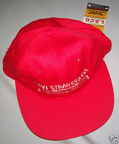 LEVIS Cappello Visiera Levi's Strauss Berretto Rosso | eBay