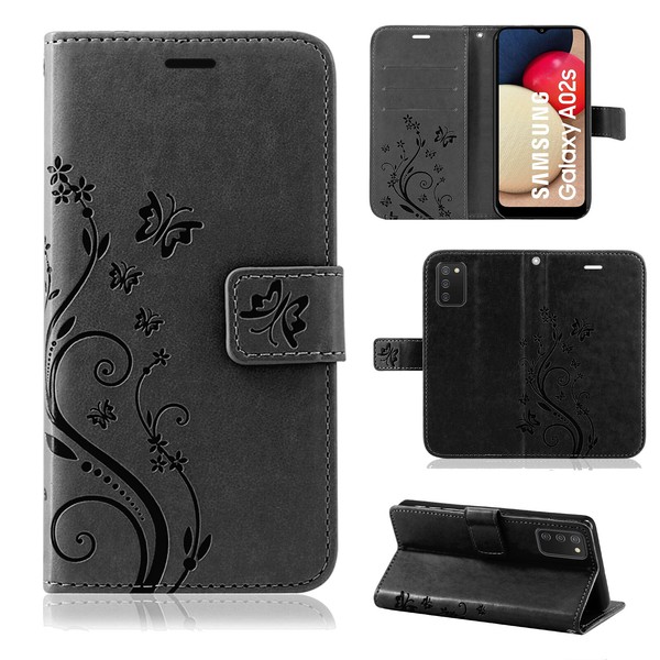 Handy Tasche FüR Samsung Galaxy A02S HüLle Case Schutz Tpu Schale Etui BuchhüLle-image