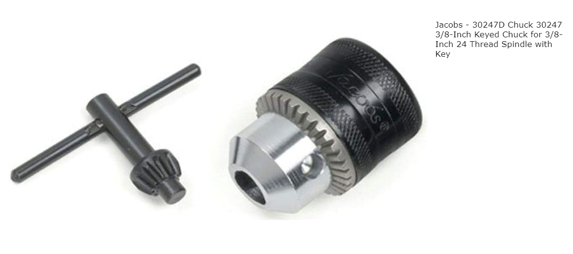 Röhm Jacobs - Mandrino 1328322 MANDRINO EXTRA80-RV10 3/8-2  1-10mm Röhm 1328322