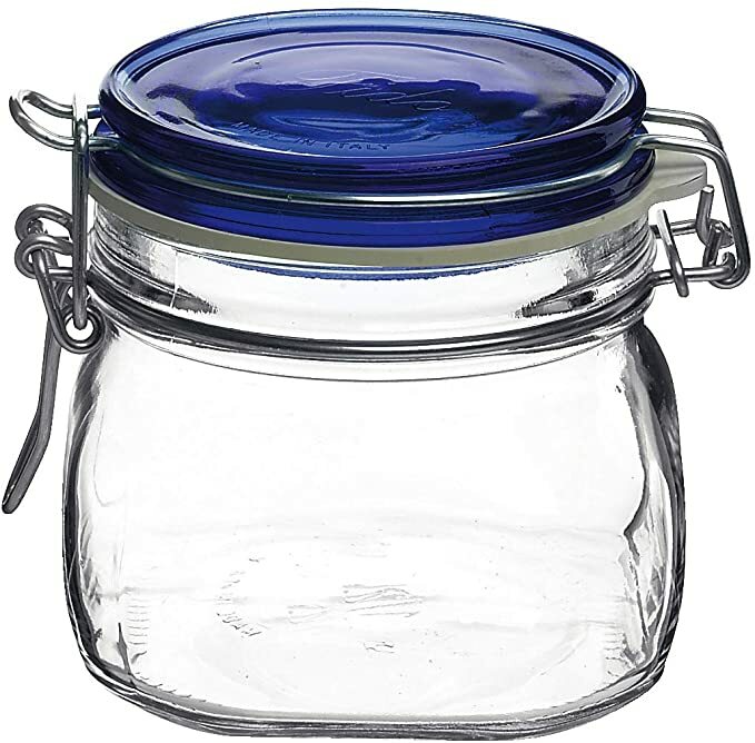 Bormioli Rocco Fido 17.5 oz. Food Jar w/ Metal Clamp and Rubber