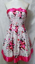 GUNNE SAX Juniors Size 5 Polka Dot Dress POCKETS Sleeveless PROM FORMAL Dance