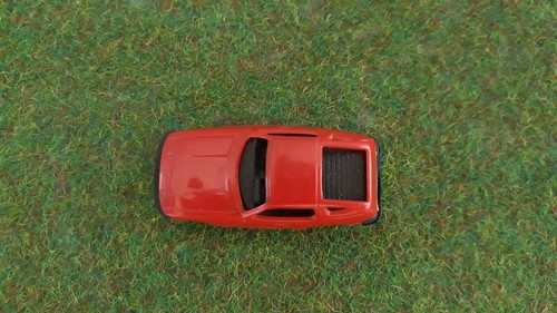 PORSCHE 924 rouge échelle HO TRAIN 1/87 voiture miniature de collection - Imagen 4 de 7