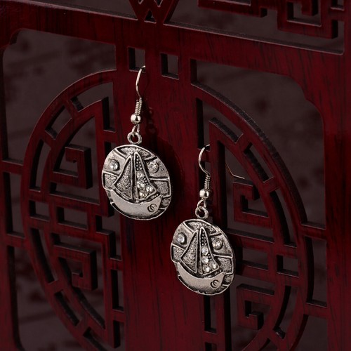 Pendientes colgantes de colección bohemia boho borla coloridas cuentas de madera con tachuelas para mujer - Imagen 174 de 212