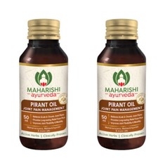2 x Maharishi Ayurveda PIRANT Oil 50ml Pack Massage Oil for Joint  Muscle Pain