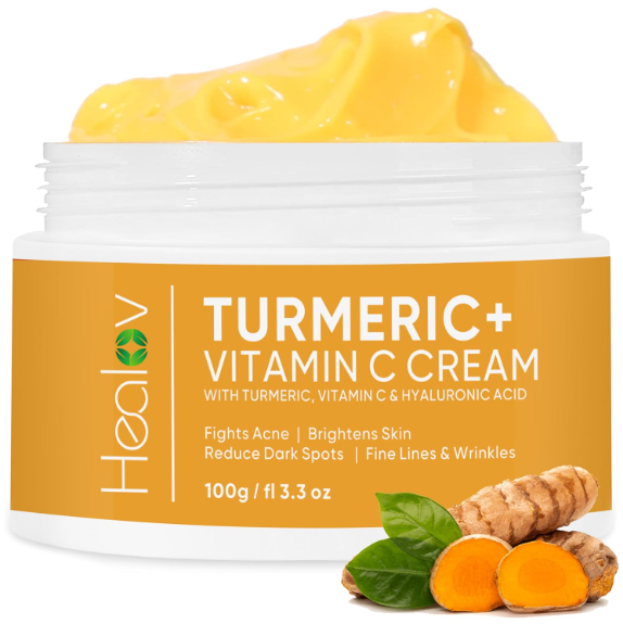 Turmeric Face Cream for Face & Body - All Natural Turmeric Skin Brightening L...