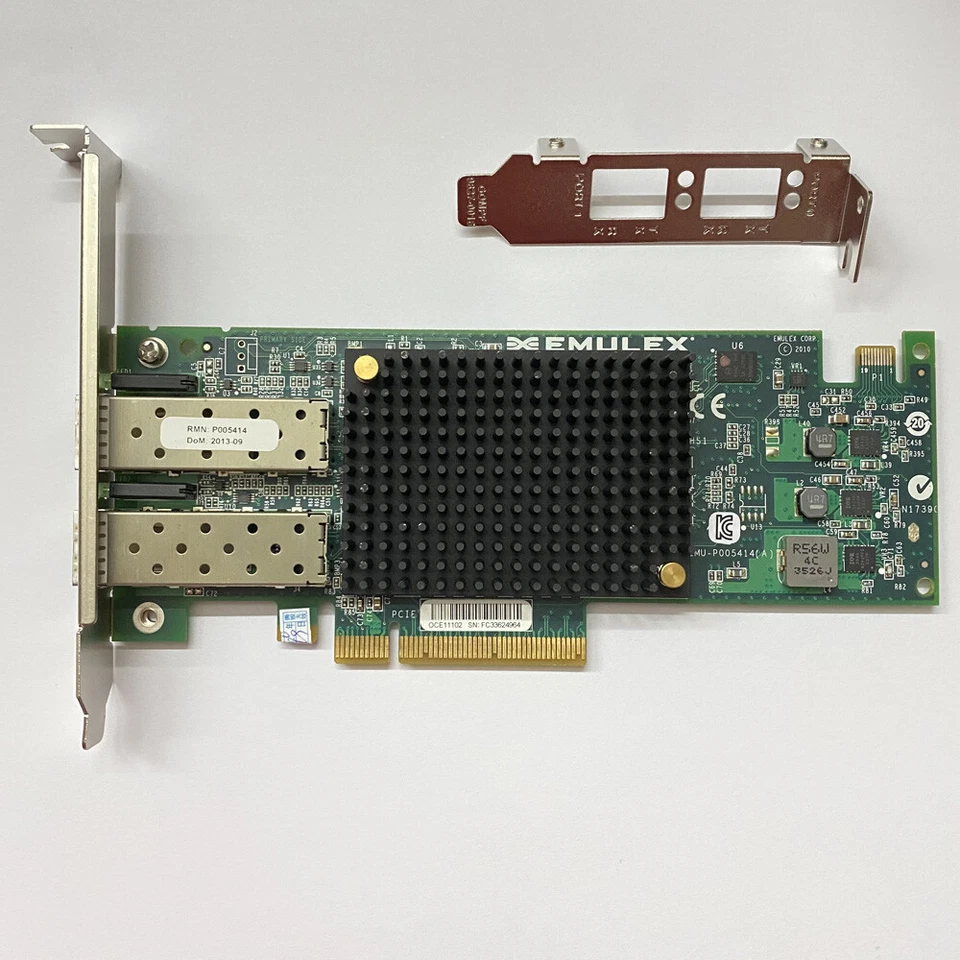 Emulex P005414 IBM 95Y3766 OCE11102 2-Port PCI-e 10GB/S SFP Server Adapter - Image 2 of 4