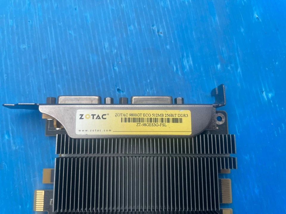 Zotac Nvidia 9800GT ECO 512MB 256Bit PCIe Video Graphics Card GPU - Image 3 of 4