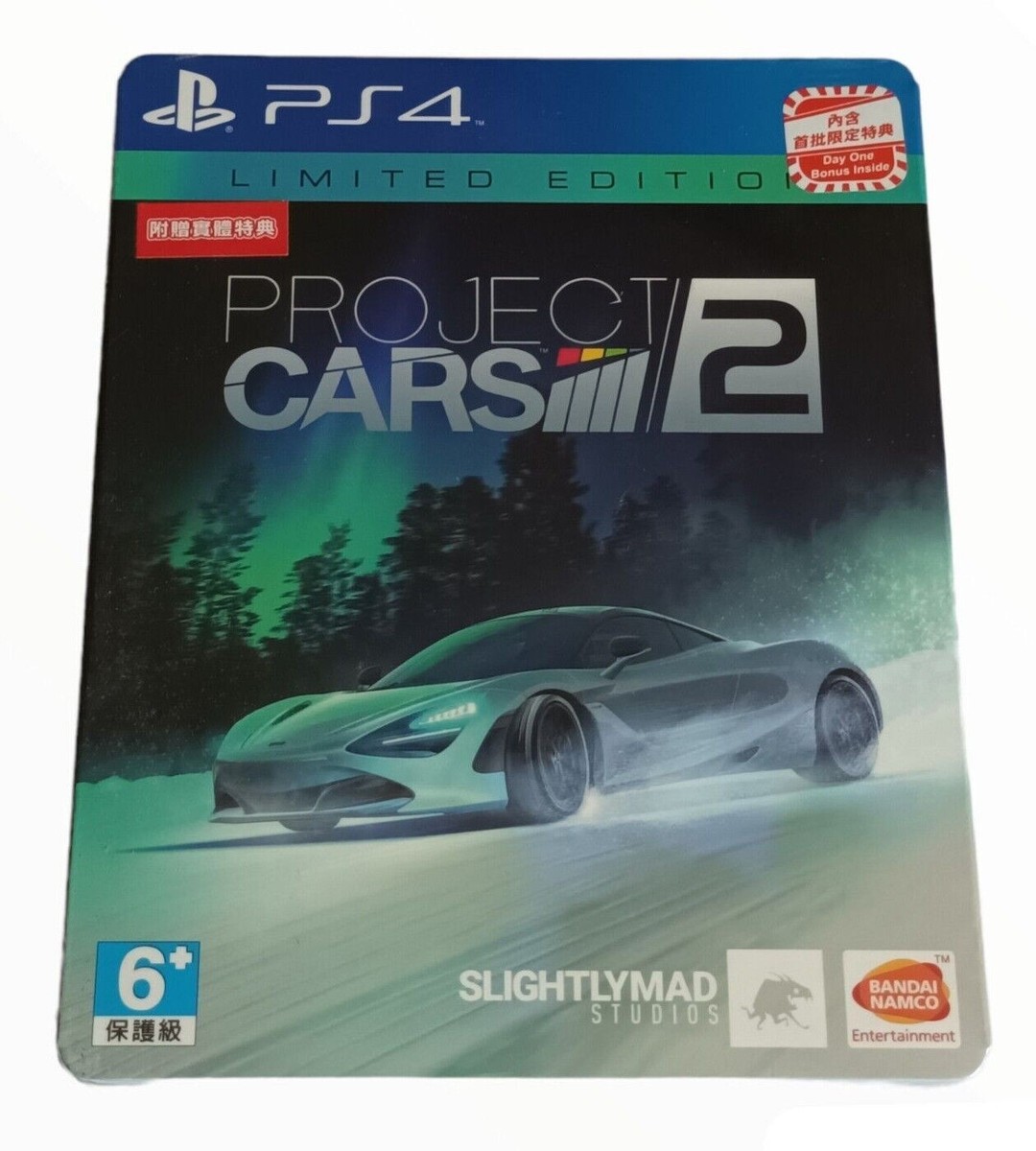 Project Cars Steelbook Limited Edition PlayStation PS4 Chinese