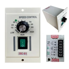 DC Motor Speed Controller AC 110V Input DC 0-90V Output Variable Electric Speed