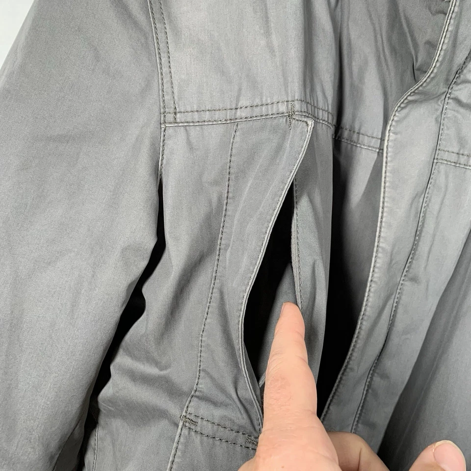 Винтажная дизайнерская куртка Hugo BOSS мужская 40R США L серая Chore Barn пальто на молнии - Изображение 4 из 4