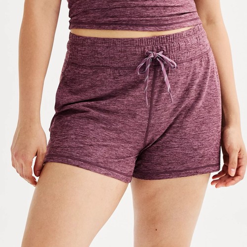 2 Pack NWT Women’s FLX High Rise Wander Shorts Travel Leisure Medium Ruby Ivory