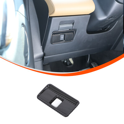 ABS Carbon Fiber Rear Trunk Switch Button Cover Trim For Range Rover Sport 23-24
