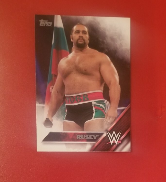 2016 Topps WWE Rusev  Wrestling Superstar #38 FREE SHIPPING