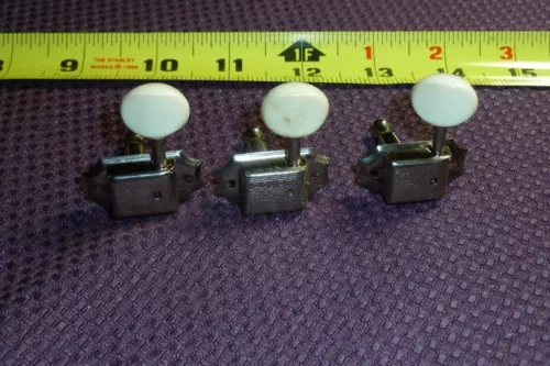 3 Older Used Vintage Kluson Deluxe Individual Tuners D-169400  -  Item UN
