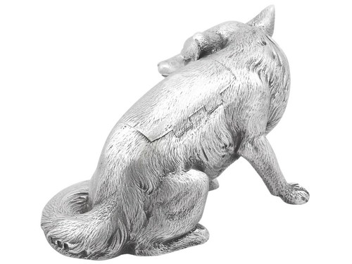 Antique George V Sterling Silver Fox Boxes 1926 - 第 6/12 張圖片