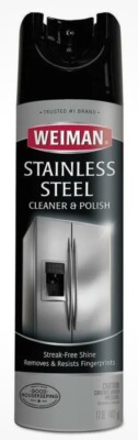 Weiman Stainless Steel Cleaner & Polish Aerosol, 17 fl oz