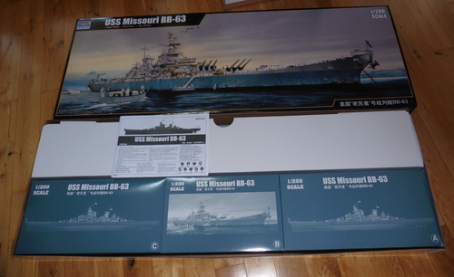 Trumpeter USS Missouri BB-63 Schlachtschiff Modellbausatz 1/200 komplett ungebaut NOS @@