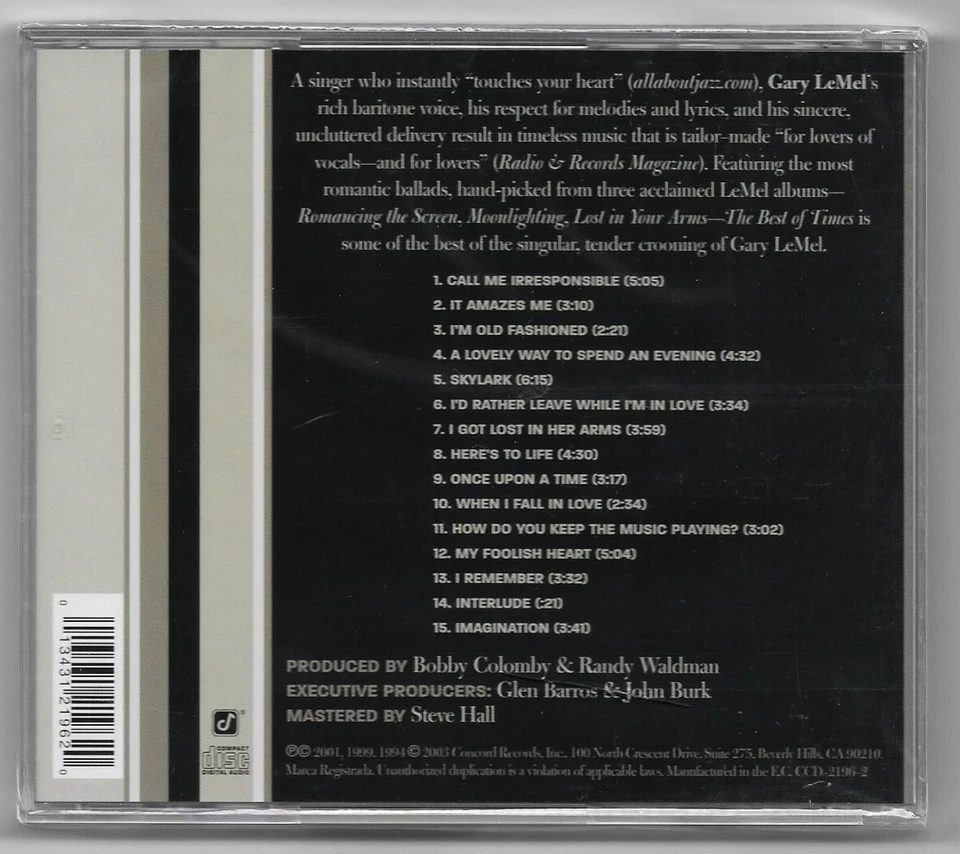 Gary LeMel – The Best Of Times / CD / NEU & OVP - Bild 2 von 2