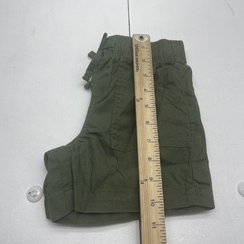 Members Mark Green Linen Blend Pull On Shorts Youth Girls Size 6 - Picture 4 of 5