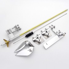 Kit 4mm Albero Flessibile Puntone Timone Elica Girare Pinne Trim Flaps per Barche RC
