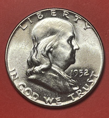 1952 P Franklin Silver Half Dollar, Gem Uncirculated, appears FBL.