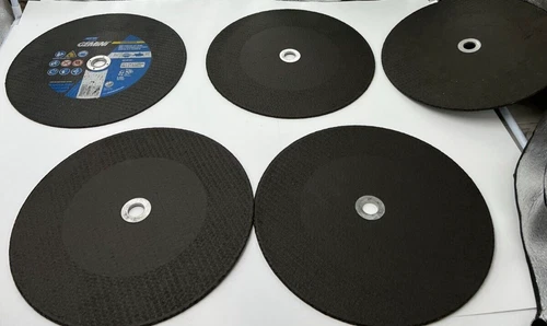QTY 5 Gemini Cut-Off Wheel 37838 12" x 1/8" 20mm 300x4x25/20mm 6,300 MAX RPM