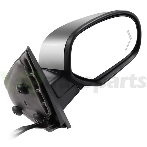 Right Power Memory Heated Chrome Signal Passenger Mirror For 2007-2014 Chevy GMC - Picture 3 of 8