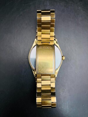 SEIKO WATCH CHRONOS QUARTZ 5H23-7D40 GOLD DAY DATE KANJI | eBay